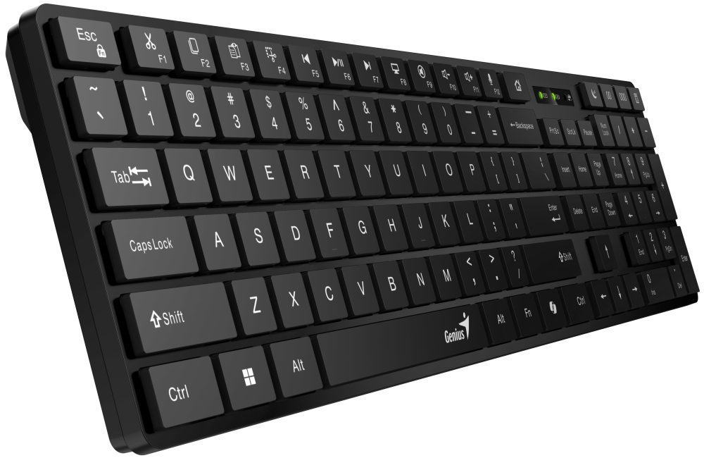 GENIUS SlimStar 8250/ Bezdrátový set Bluetooth + 2,4GHz/ Copilot/ USB/ černá/ CZ+SK layout